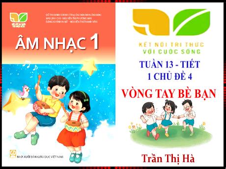 Bài giảng Âm nhạc Lớp 1 - Tiết 1 Chủ đề 4 - Tuần 13 - Năm học 2023-2024 - Trần Thị Hà