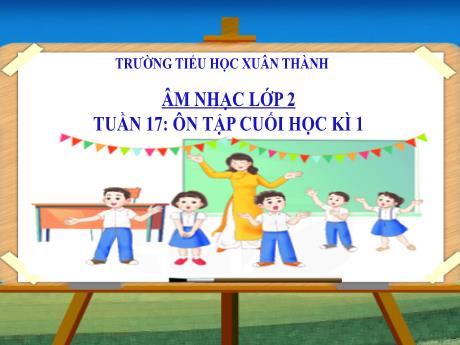 Bài giảng Âm nhạc Lớp 2 - Tuần 17: Ôn tập cuối học kỳ 1 - Năm học 2024-2025 - Trần Thị Hà