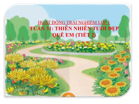 Bài giảng Hoạt động trải nghiệm Lớp 1 - Tuần 31 Bài 19 Tiết 2: Thiên nhiên tươi đẹp quê em - Năm học 2024-2025 - Trần Thị Hà