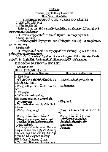 Kế hoạch bài dạy Lớp 3 - Tuần 19 - Năm học 2024-2025 - Trần Thị Vân