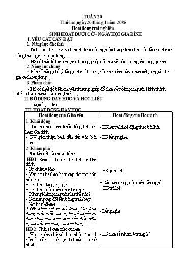 Kế hoạch bài dạy Lớp 3 - Tuần 20 - Năm học 2024-2025 - Trần Thị Vân