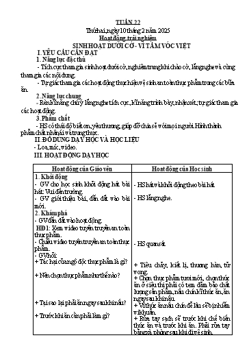 Kế hoạch bài dạy Lớp 3 - Tuần 22 - Năm học 2024-2025 - Trần Thị Vân
