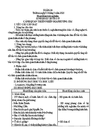 Kế hoạch bài dạy Lớp 3 - Tuần 29 - Năm học 2024-2025 - Trần Thị Vân