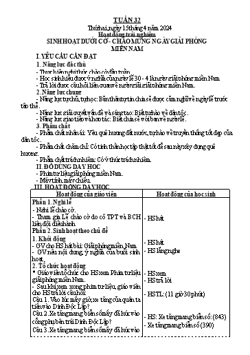 Kế hoạch bài dạy Lớp 3 - Tuần 32 - Năm học 2023-2024 - Trần Thị Vân