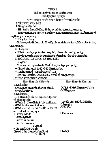Kế hoạch bài dạy Lớp 3 - Tuần 6 - Năm học 2024-2025 - Trần Thị Vân