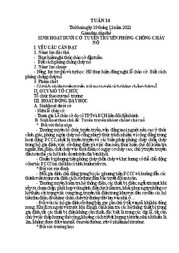 Kế hoạch bài dạy Lớp 5 - Tuần 16 - Năm học 2022-2023 - Hoàng Xuân Bách