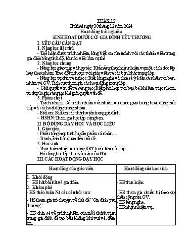 Kế hoạch bài dạy Lớp 5 - Tuần 17 - Năm học 2024-2025 - Hoàng Xuân Bách