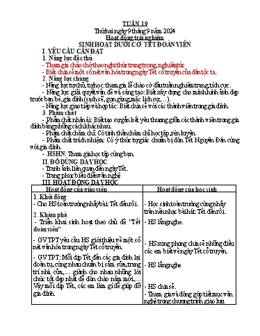 Kế hoạch bài dạy Lớp 5 - Tuần 19 - Năm học 2024-2025 - Hoàng Xuân Bách