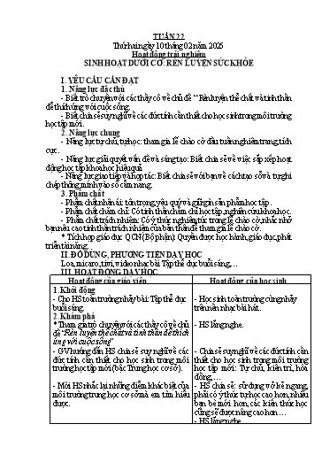 Kế hoạch bài dạy Lớp 5 - Tuần 22 - Năm học 2024-2025 - Hoàng Thị Trang