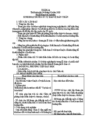 Kế hoạch bài dạy Lớp 5 - Tuần 24 - Năm học 2024-2025 - Hoàng Thị Trang