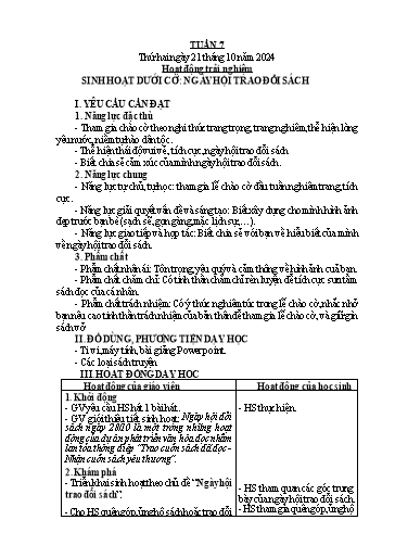 Kế hoạch bài dạy Lớp 5 - Tuần 7 - Năm học 2024-2025 - Hoàng Thị Trang