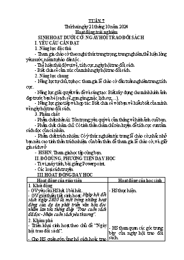 Kế hoạch bài dạy Lớp 5 - Tuần 7 - Năm học 2024-2025 - Hoàng Xuân Bách