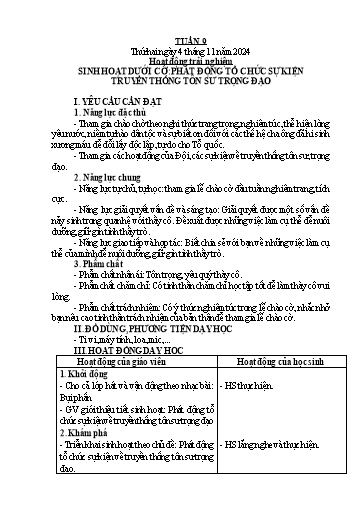 Kế hoạch bài dạy Lớp 5 - Tuần 9 - Năm học 2024-2025 - Hoàng Thị Trang